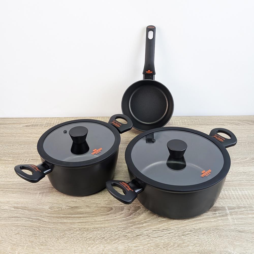 Каструля з кришкою Vitrinor CHEF COLLECTION з антипригарним покриттям 20 см 2,8 л (2112160) - фото 9 Каструля з кришкою Vitrinor CHEF COLLECTION з антипригарним покриттям 20 см 2,8 л (2112160) - фото 9