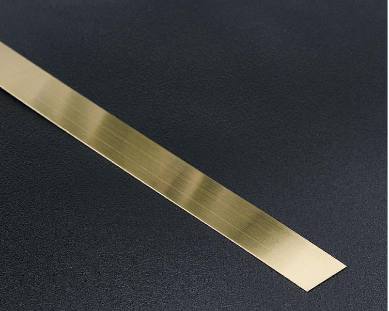 Наклейка на стіну 20 мм x 10 м смужка матова металева молдинг Золото (8990)