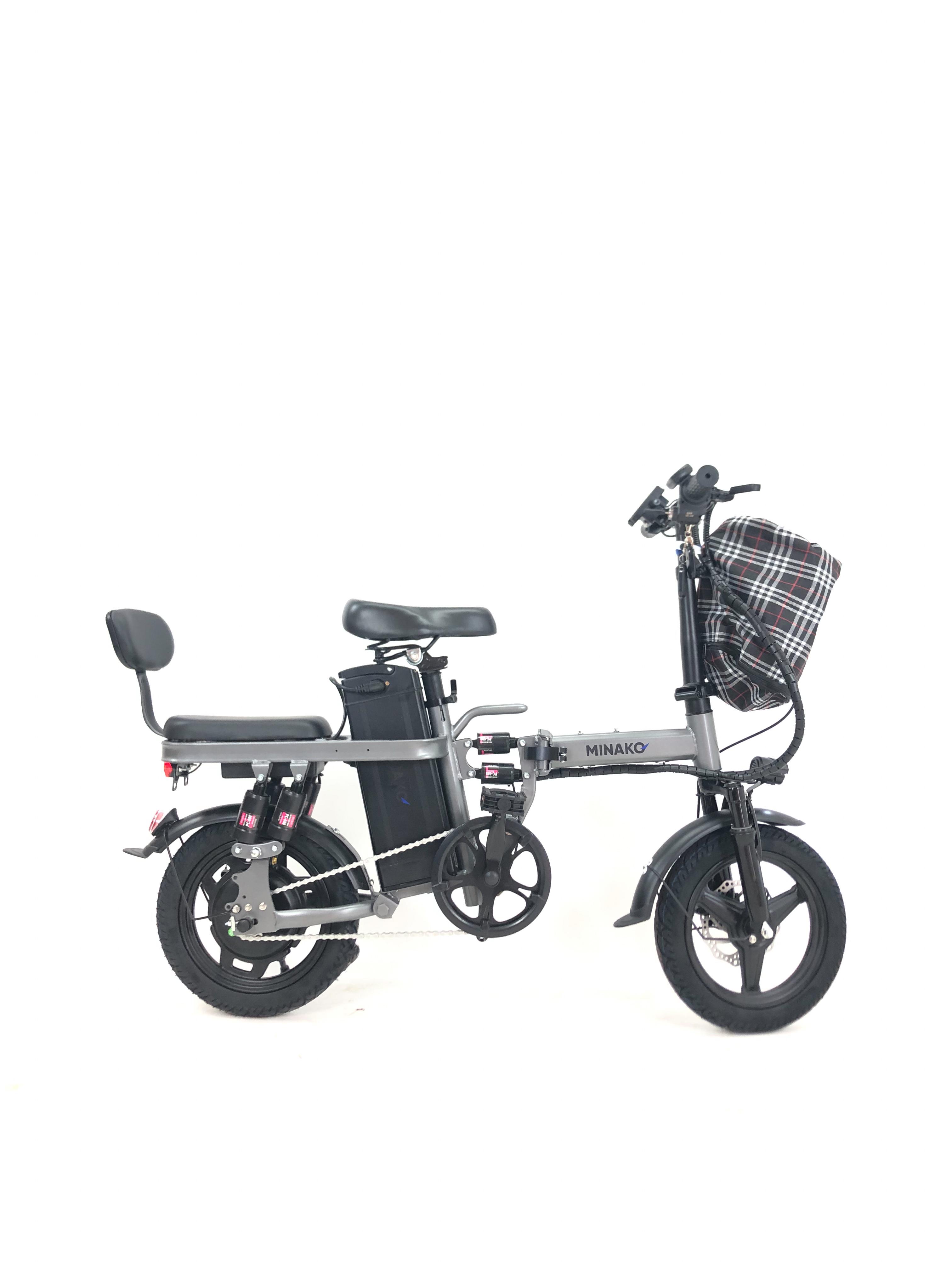 Электровелосипед складной Minako Mini 14" 800 W 48 V 21 Ah с сумкой