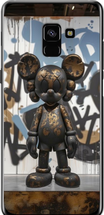 Чехол на Samsung Galaxy A8 Plus 2018 A730F Bronze kaws v2 (6098u-1345-42517)
