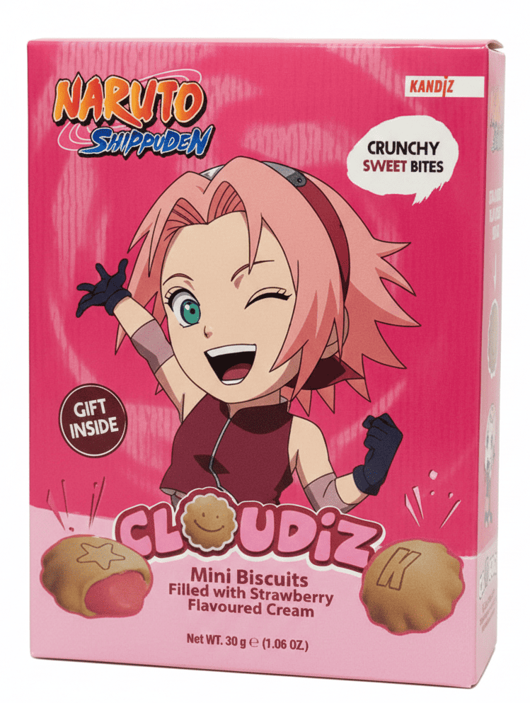 Печиво Kandiz Cloudiz Naruto Sakura Mini Biscuits Strawberry 30 г (2896825151) Печиво Kandiz Cloudiz Naruto Sakura Mini Biscuits Strawberry 30 г (2896825151)