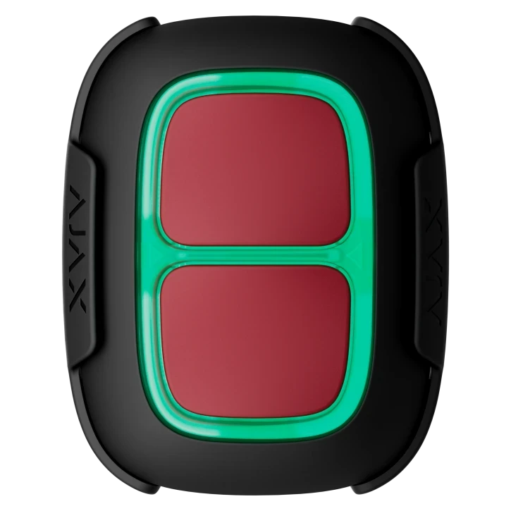 Тривожна кнопка бездротова для обʼєктів підвищеного ризику Ajax Superior DoubleButton G3 Jeweller Black (2991514890)