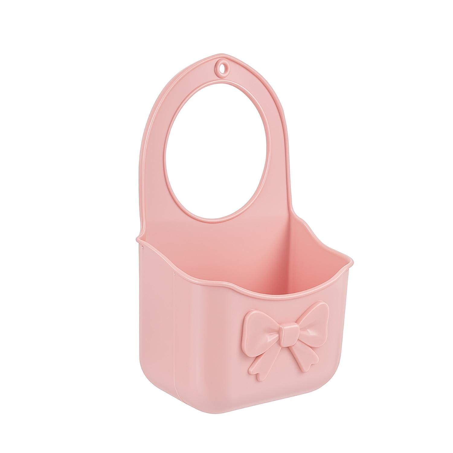 Карман-держатель силиконовый подвесной с губкой для мытья посуды и скребком (87109)