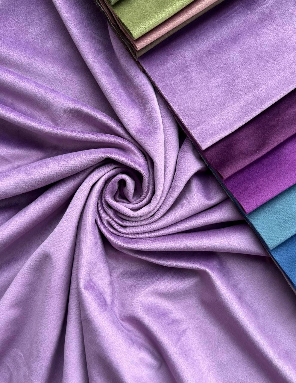 Штора велюрова на тасьмі 6 см 150х250 см Темно-лавандовий (К0130-24-1-Т43) - фото 2 Штора велюрова на тасьмі 6 см 150х250 см Темно-лавандовий (К0130-24-1-Т43) - фото 2