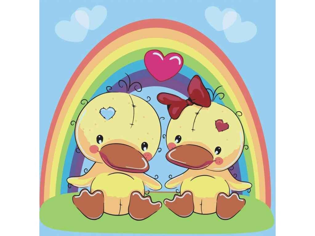 Картина по номерам Strateg Утята 30х30 см (ES091)