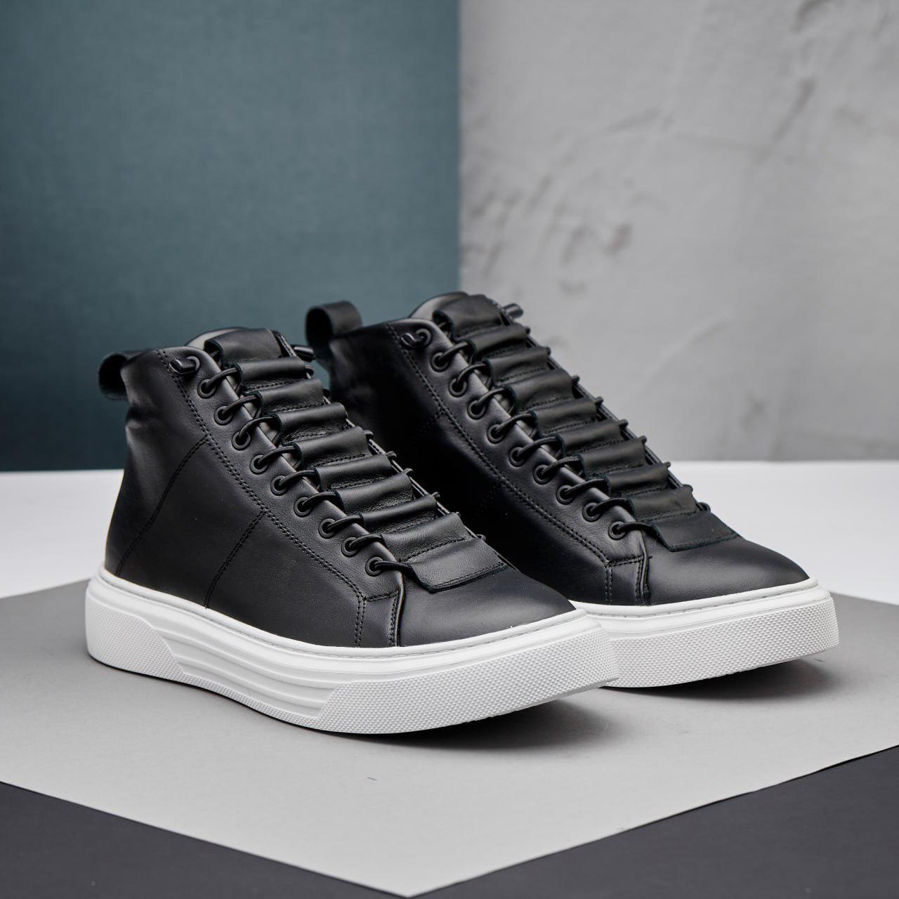 Ботинки мужские зимние из натуральной кожи Gross р. 42 28 см Черный (30240970)