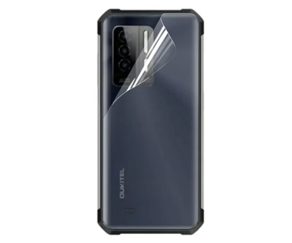 Противоударная гидрогелевая пленка Hydrogel Film для Oukitel WP27 на заднюю панель, Transparent