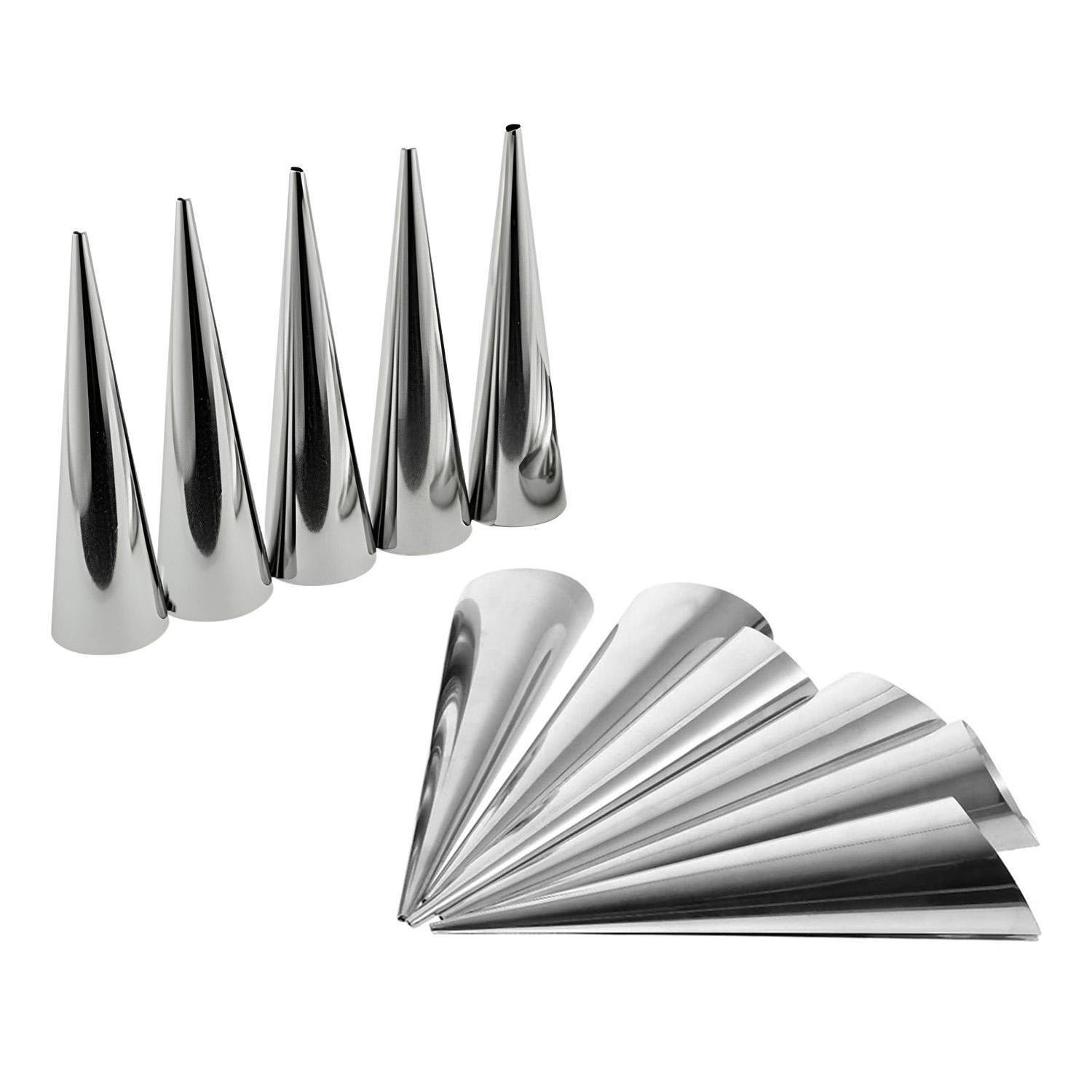 Кондитерські конуси металеві для випікання трубочок Каннолі Ø 30х125 мм 10 шт. (86832)