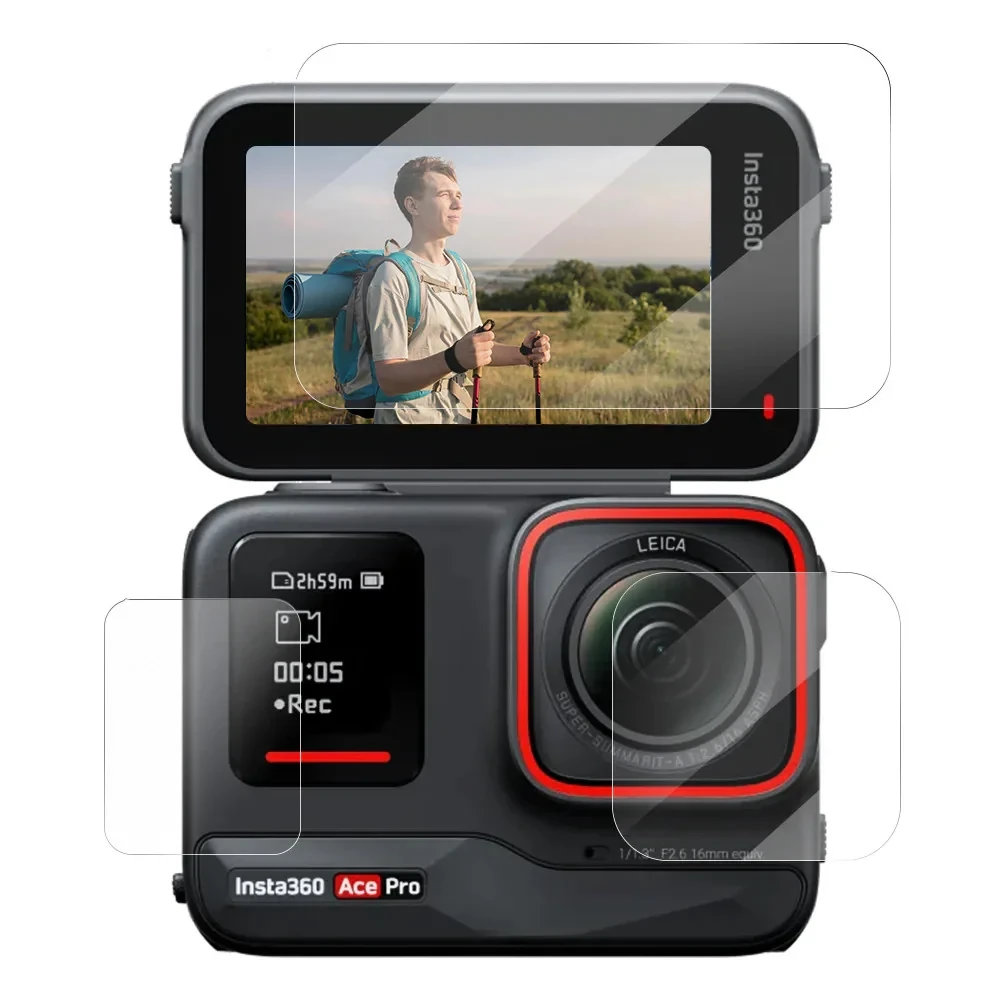 Комплект стекла защитное для Insta360 Ace Pro Telesin S6-FLM-02-TIS