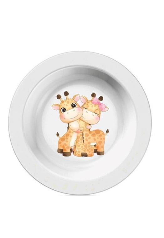 Тарелка детская суповая HOME PB-147 пластик 16,5 см