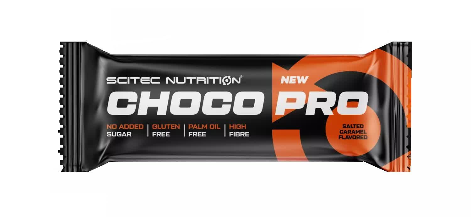 Углеводно-протеиновый батончик Scitec Nutrition Choco Pro Bar 55 g Salted caramel