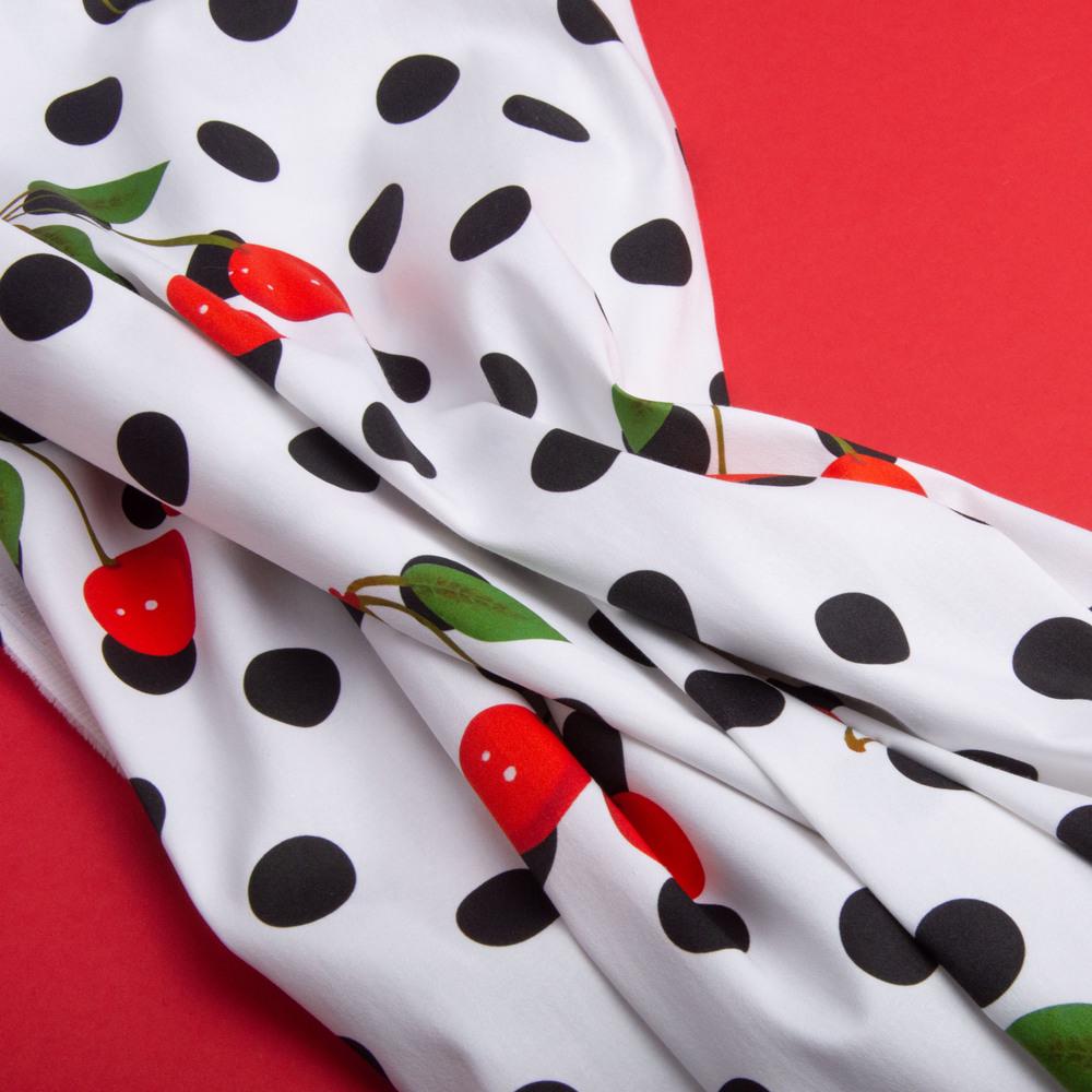 Тканина костюмна Коттон стрейч Cherry (25381) - фото 3