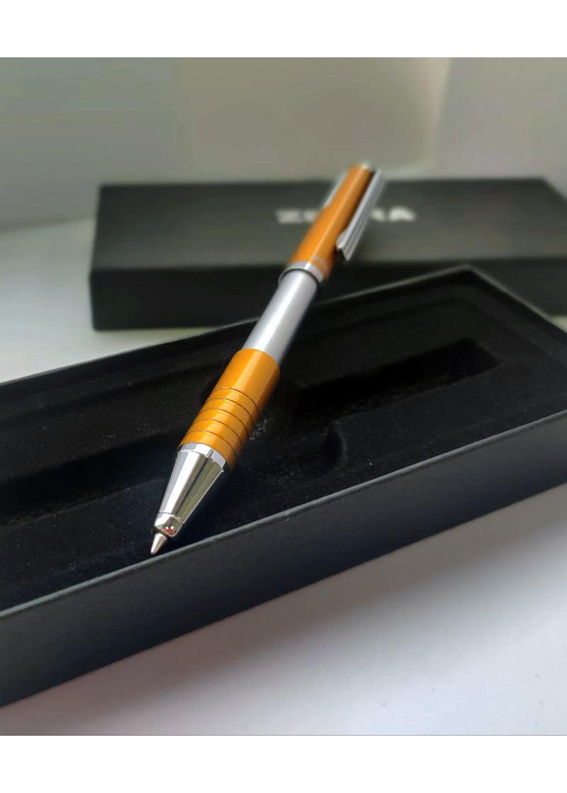 Ручка шариковая ZEBRA Slide SL-F1 с футляром 0,7 мм Оранжевый (29816) - фото 2