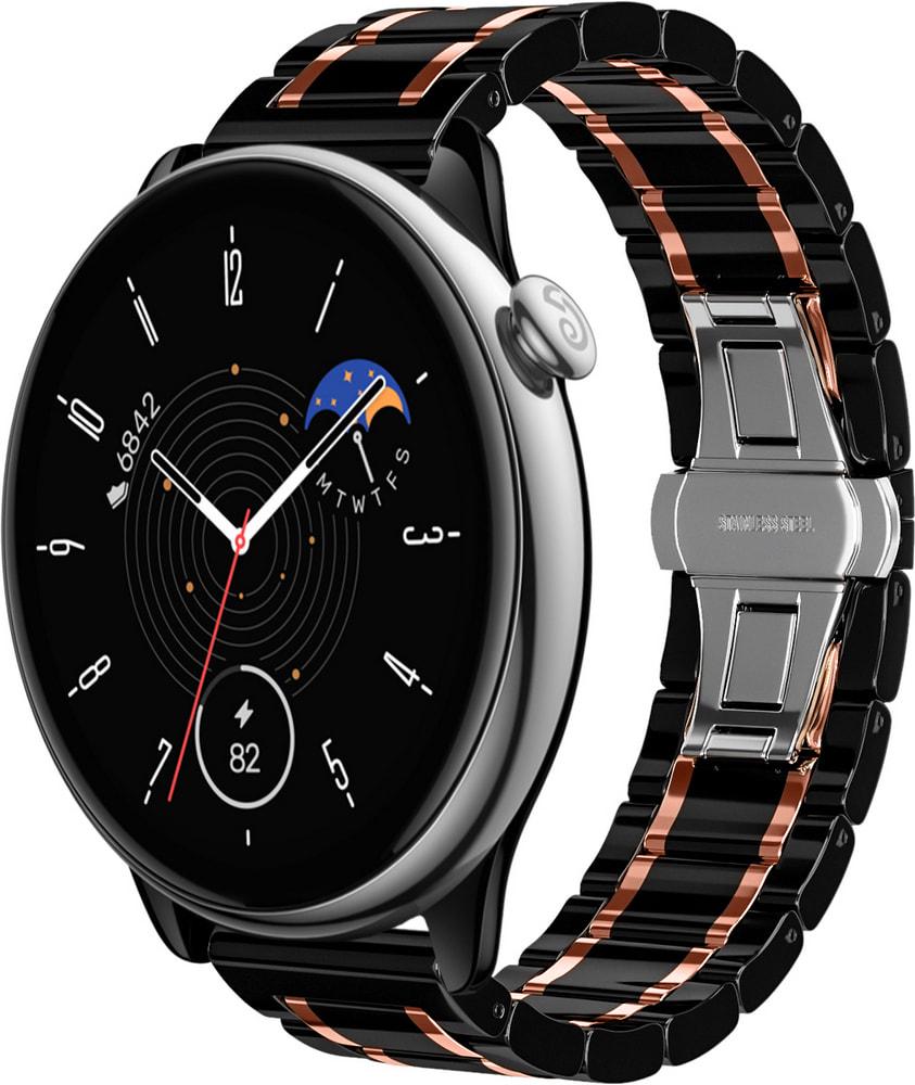 Ремешок керамический Ceramo для Amazfit GTR Mini Black/Pink (33491-51)