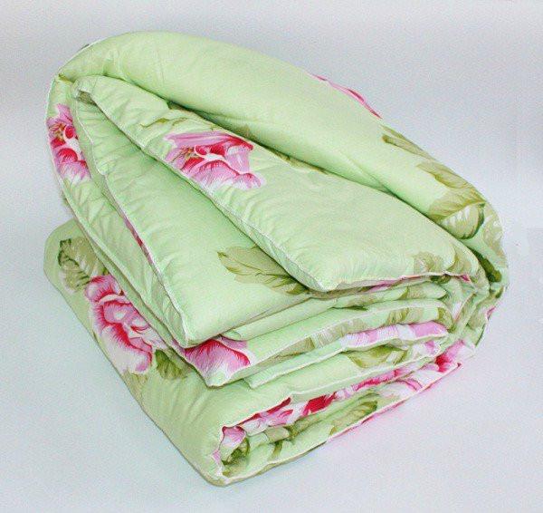 Одеяло из овечьей шерсти полуторное Лери Макс Салатовый