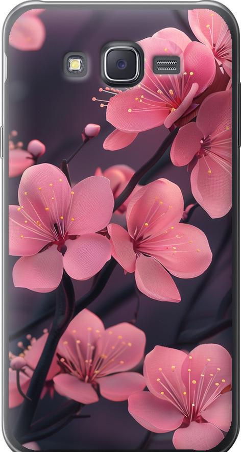 Чехол на Samsung Galaxy J7 J700H Пурпурная сакура (6075u-101-42517)