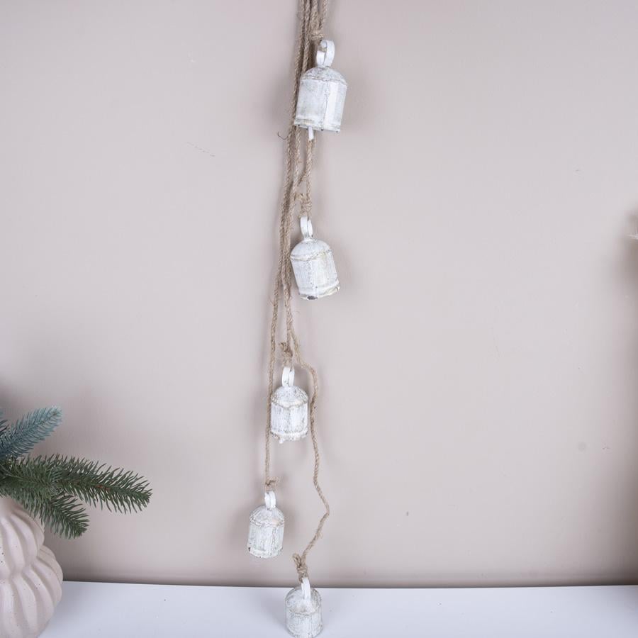 Набір дзвіночків металевих 3,5 см 5 шт. на зв'язці Золотий (6022-2)