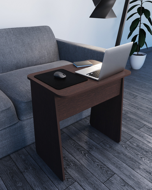 Стіл для ноутбука Континент 65х45х70 см Венге темний (27318389) - фото 3 Стіл для ноутбука Континент 65х45х70 см Венге темний (27318389) - фото 3