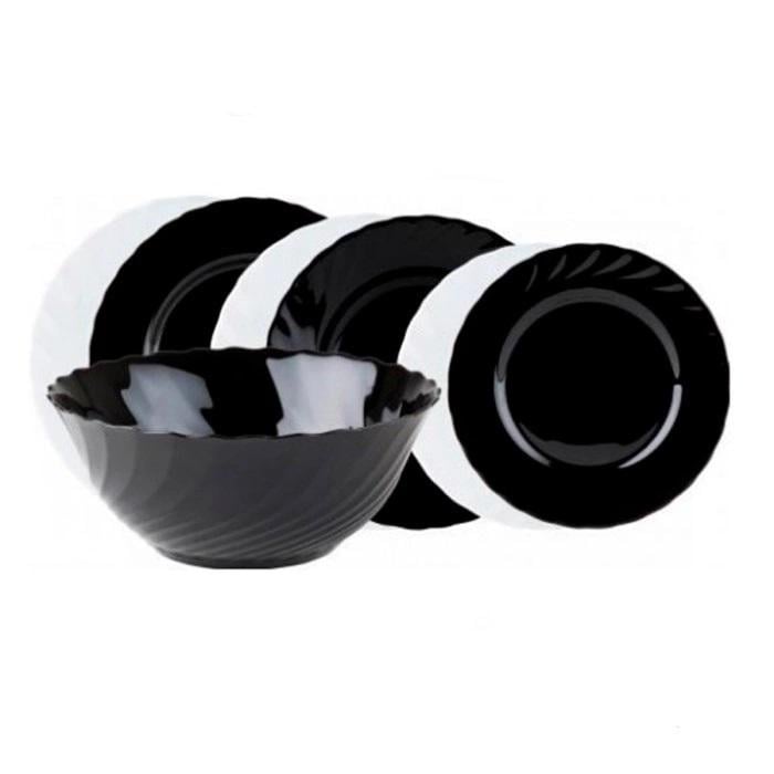 Сервиз столовый Luminarc Trianon 19 пр. Black/White (G8733)