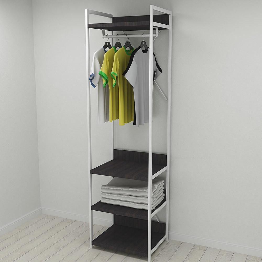Шафа Ferrum-decor Гардероб Уні секція 3 серії Конект метал/ДСП 32 мм 220x60x50 см Білий/Венге Магія (FRD-104532) Шафа Ferrum-decor Гардероб Уні секція 3 серії Конект метал/ДСП 32 мм 220x60x50 см Білий/Венге Магія (FRD-104532)