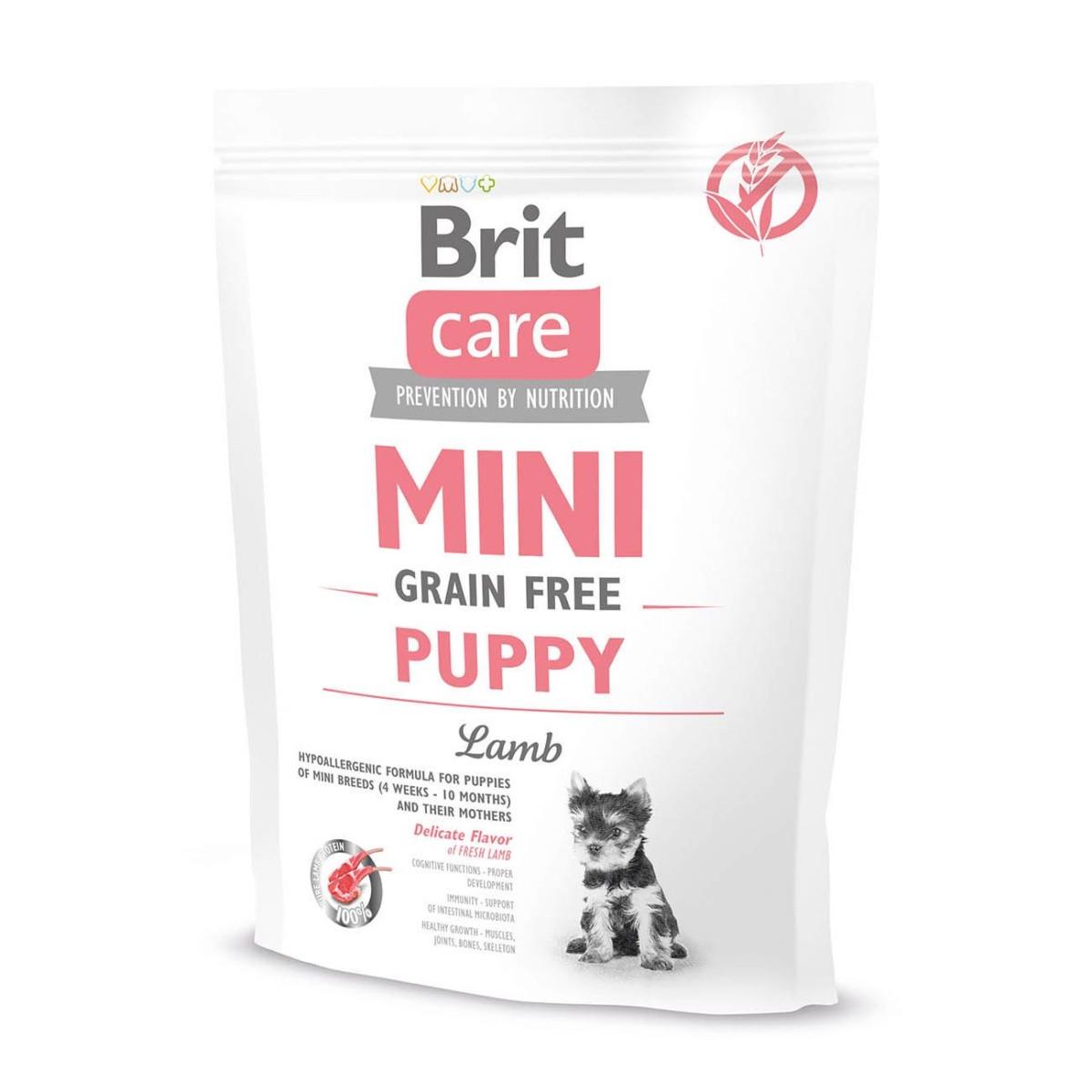 Корм сухой Brit Care Mini Grain Free Puppy для щенков миниатюрных пород 400 г (8595602520145)