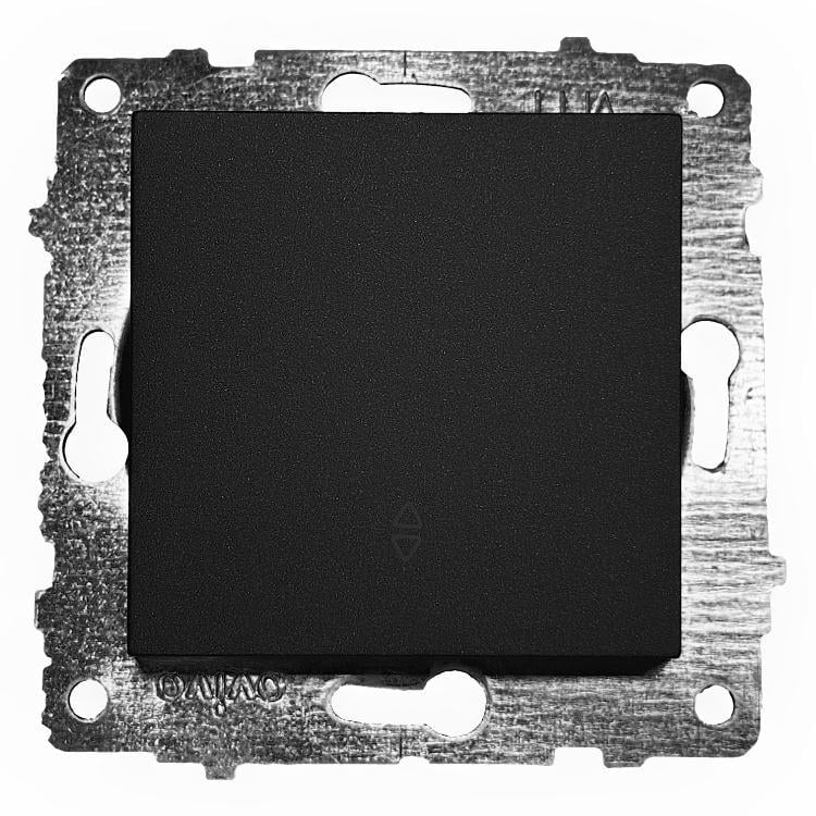 Выключатель проходной одноклавишный Ovivo Grano Черный (00000018665)