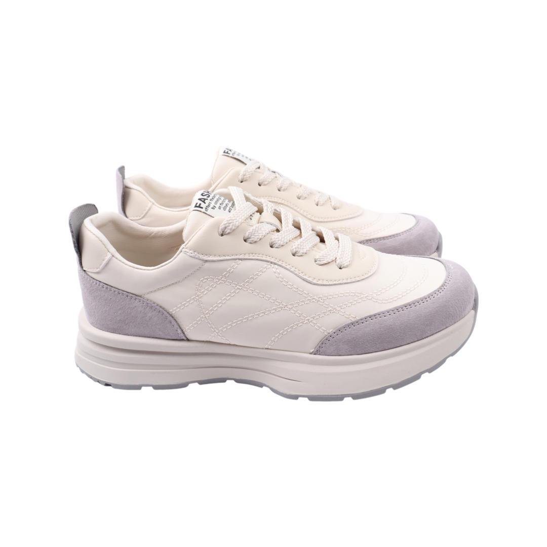 Кроссовки женские Li Fexpert из текстиля р. 40 Бежевый (859-22DK)