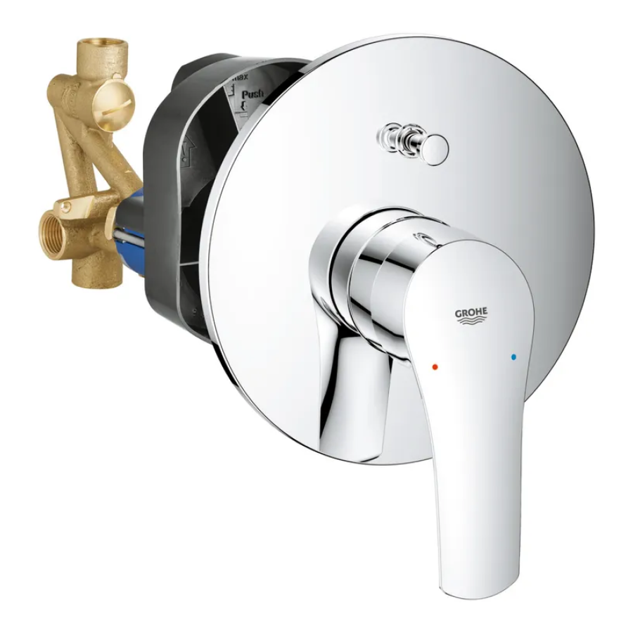 Смеситель скрытого монтажа для 2 потребителей Grohe Eurosmart Chrome (33305003) Смеситель скрытого монтажа для 2 потребителей Grohe Eurosmart Chrome (33305003)