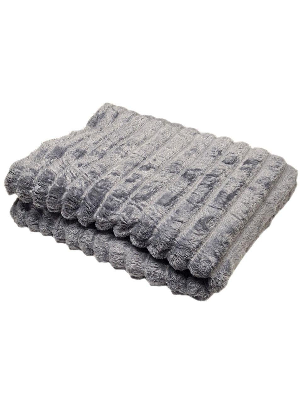 Плед флисовый Шарпей 150x200 см Серо-голубой (1711) - фото 1 Плед флисовый Шарпей 150x200 см Серо-голубой (1711) - фото 1