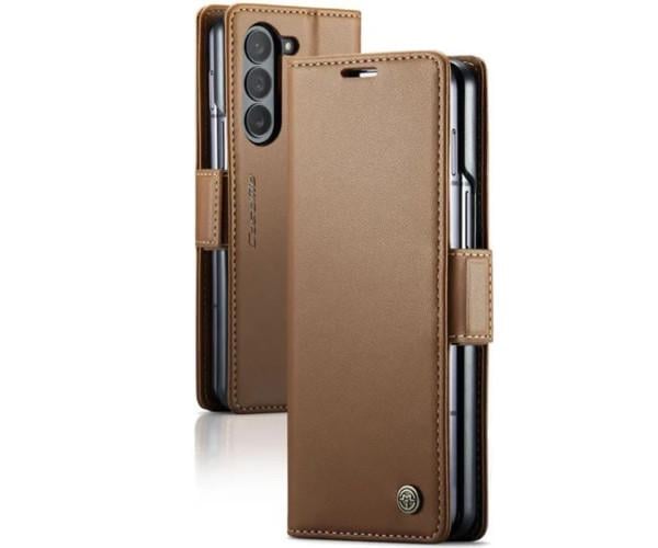 Чехол книжка CaseMe Leather Magnet Case для Samsung Galaxy Fold5 Коричневый