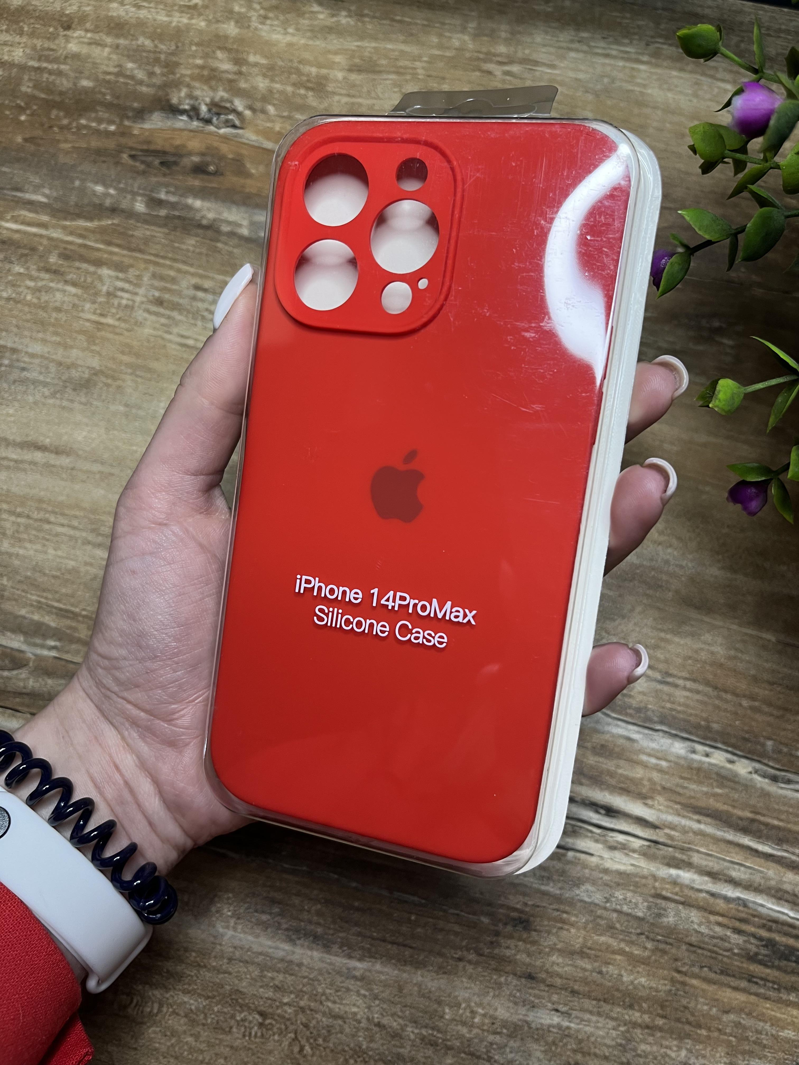 Чохол накладка на iPhone (Айфон) 14 Pro Max закритий низ та закрита камера silicone case full camera на apple - фото 1