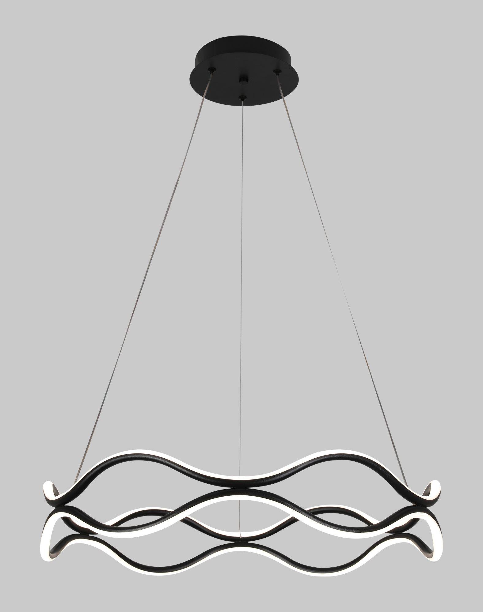 Люстра подвесная светодиодная Sirius LCD3077 BK Черный