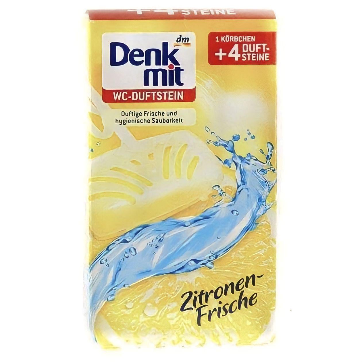 Блок для унітаза підвісний Denkmit duftstein Zitrone frische 4 шт. (13309935)