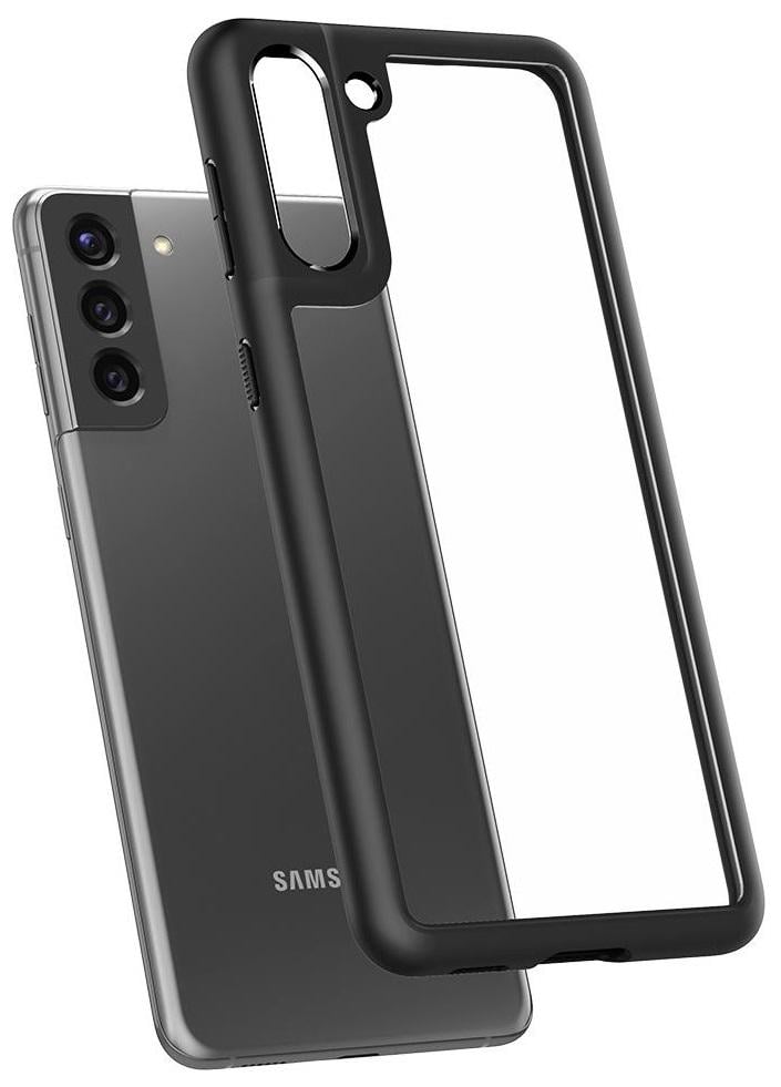 Чохол протиударний прозорий Spigen Ultra Hybrid Crystal ACS02388 для Samsung Galaxy S21 Plus (6.7") Matte Black - фото 1