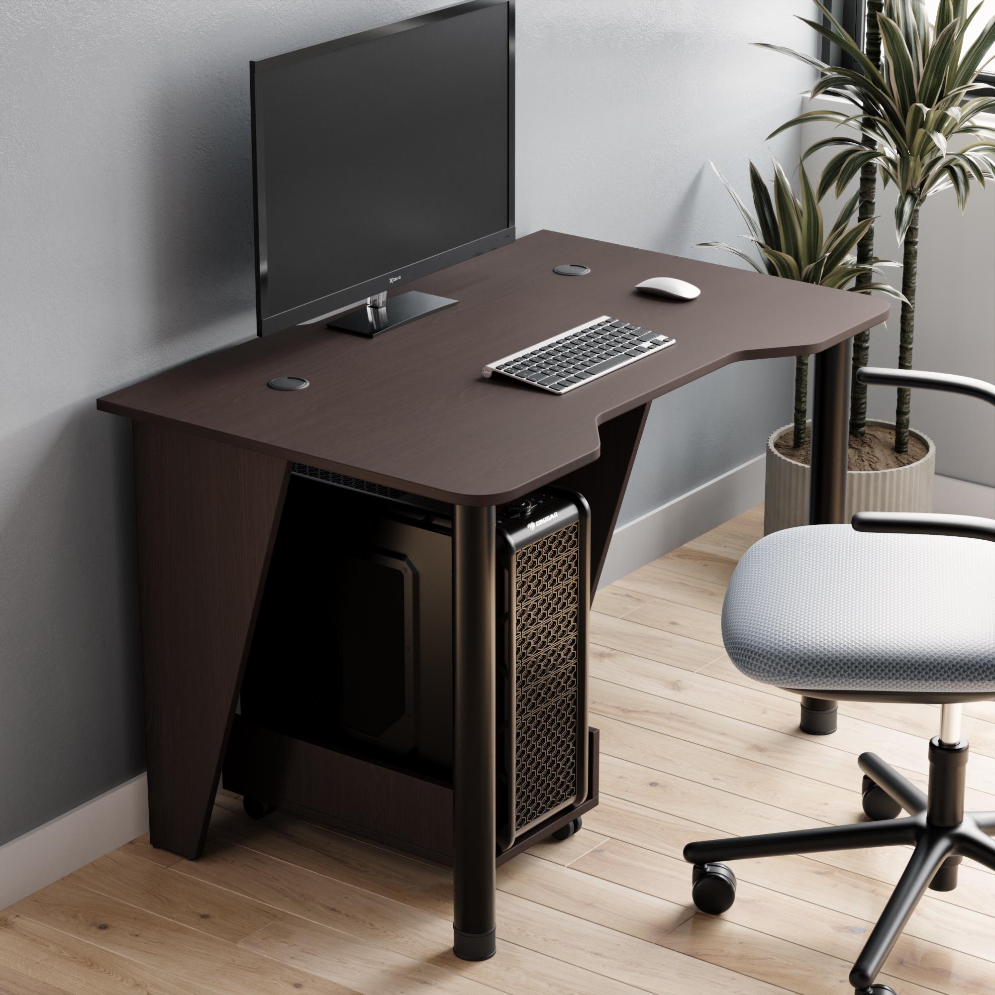 Стіл геймерський Furnigrade СГ-1 73х110х700 см Венге - фото 1 Стіл геймерський Furnigrade СГ-1 73х110х700 см Венге - фото 1