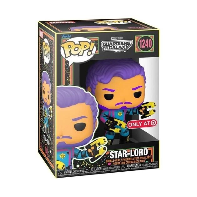 Фигурка Funko Pop Marvel Guardians of the Galaxy Star-Lord Black Light (14758794) - фото 2