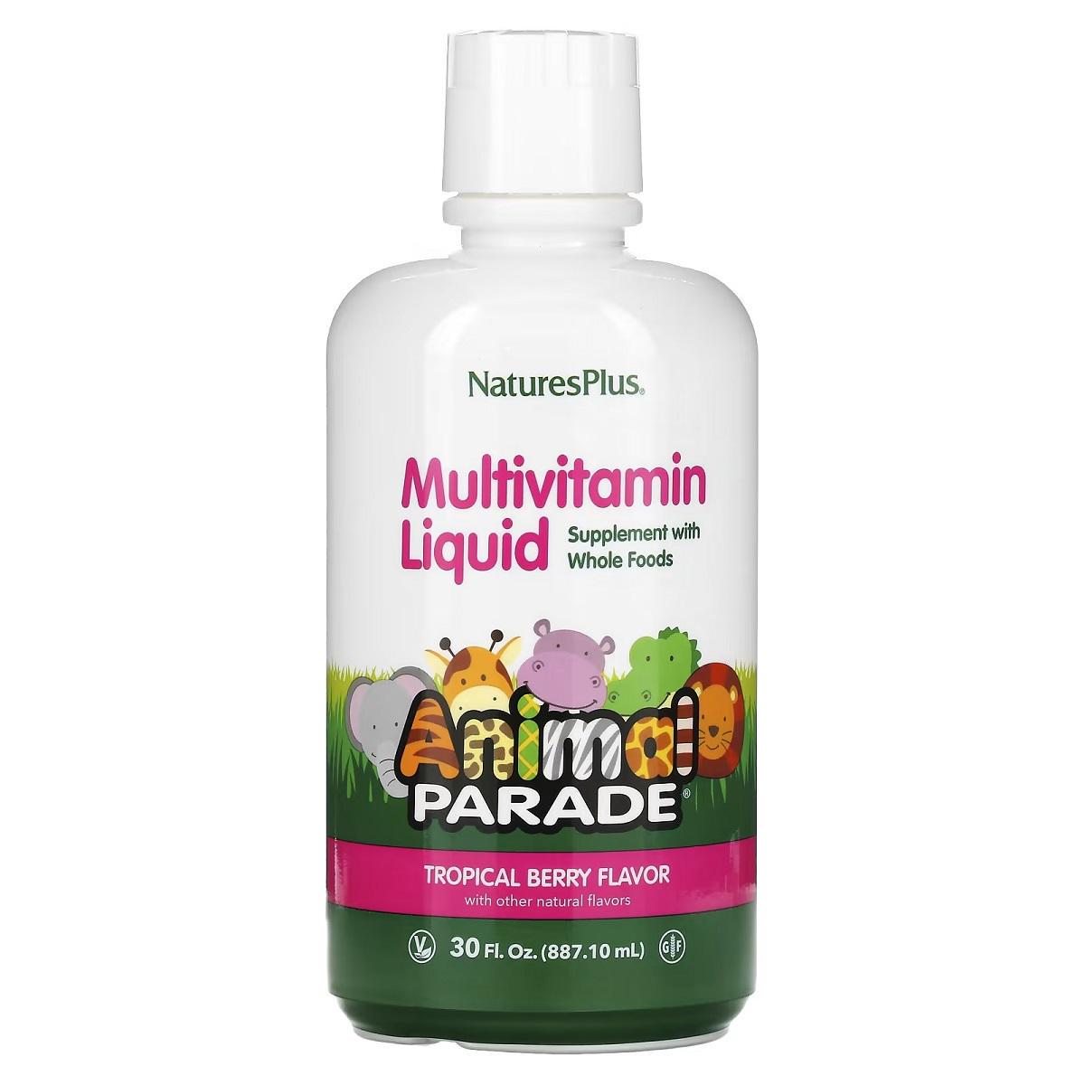 Мультивитамины жидкие детские Animal Parade Gold Natures Plus 887 мл (13573)