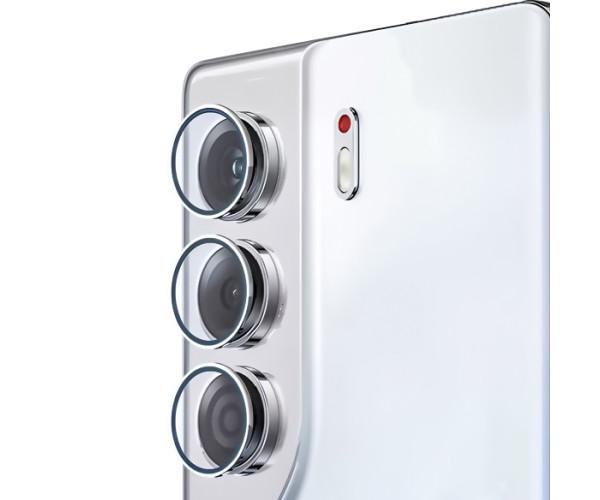 Захисне скло з рамкою CD Pattern для Tecno Camon 40 на задню камеру Срібний