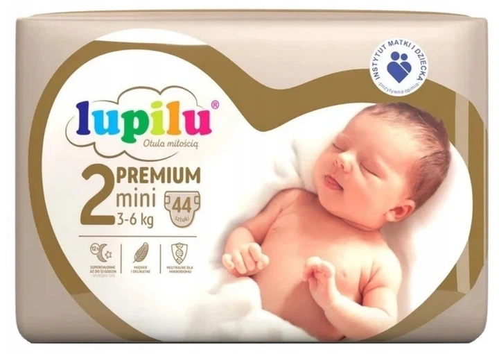Подгузники детские Lupilu Premium Mini 2 3-6 кг 44 шт. (42991231)