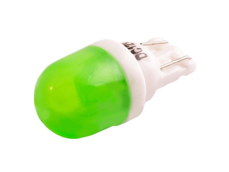 Автомобильная лампа светодиодная LEDUA T10-5630-2 SMD колба керамика 12V Зеленый (2393)