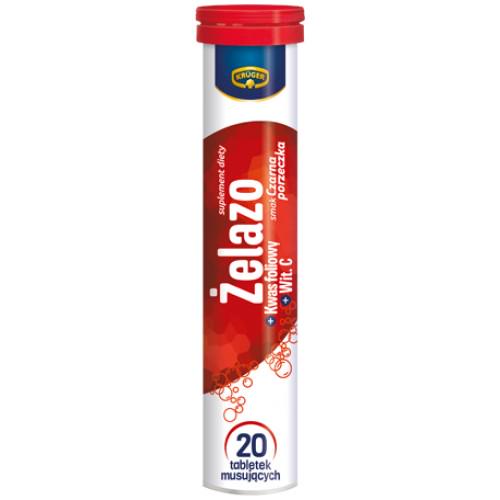 Витамины Kruger Zelazo 20 шипучих таблеток (KGR-00007)
