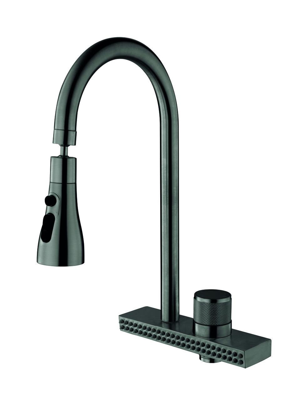 Змішувач для кухні MIXXUS FOL-017 з режимом водоспад з нержавіючої сталі Graphite (MI6344) Змішувач для кухні MIXXUS FOL-017 з режимом водоспад з нержавіючої сталі Graphite (MI6344)