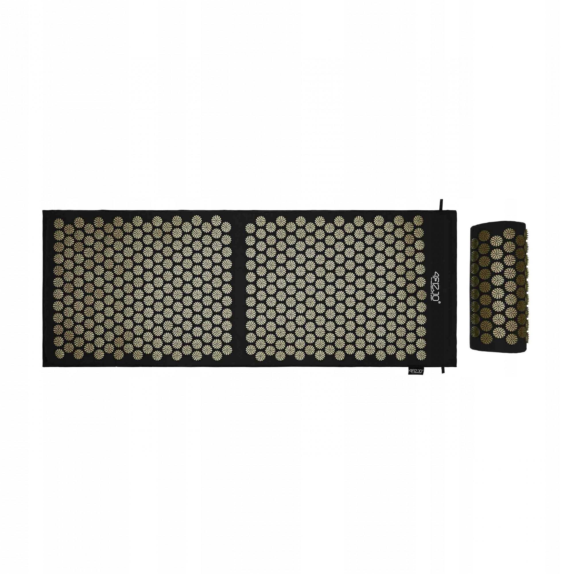 Килимок акупунктурний з валиком 4fizjo Classic Mat XL Black/Gold (P-5907739315052) - фото 6