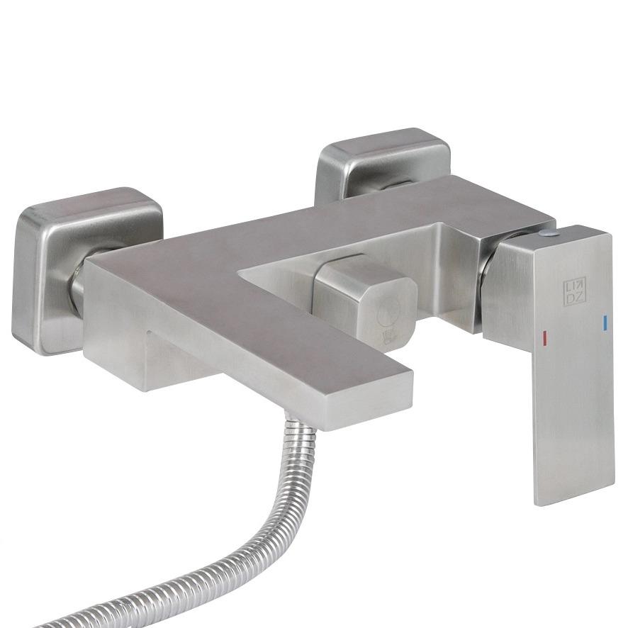 Змішувач для ванної Lidz Kubis 09D-SES LD383KU43379 одноважільний Сатин (158620)