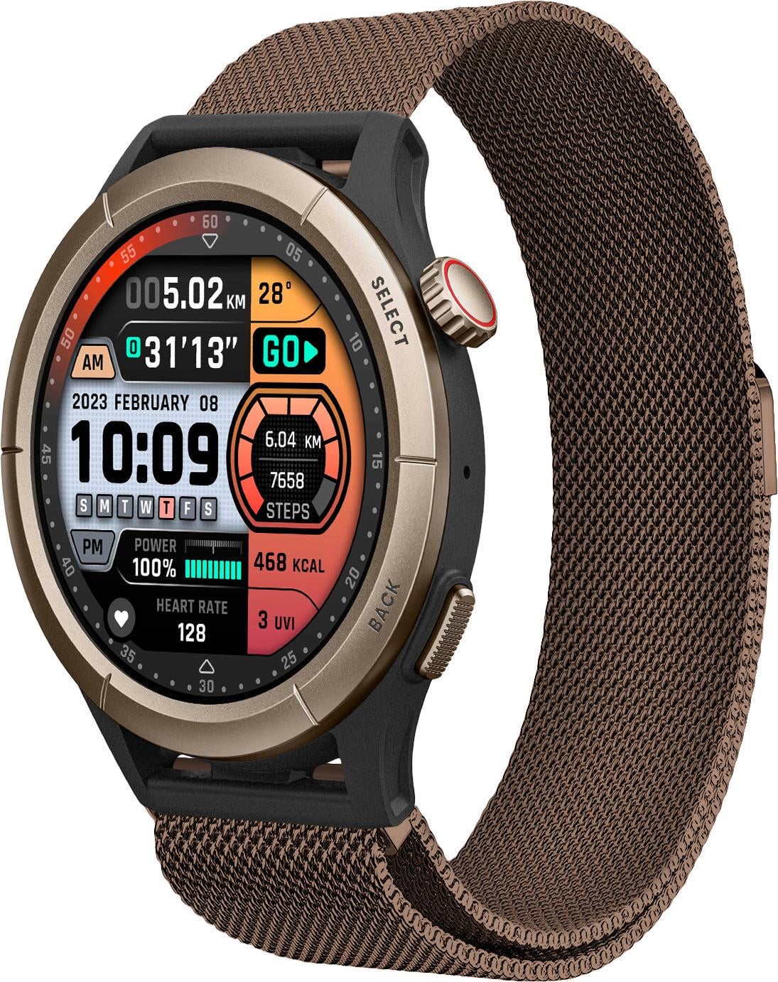 Петля миланская Milano для Amazfit Cheetah Round/Cheetah Pro Brown (38458-30)