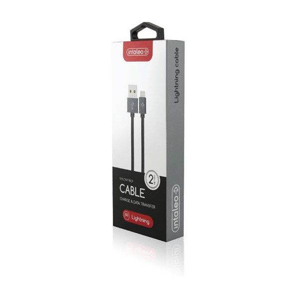 Кабель Intaleo CBGNYL2 USB-Lightning 2 м Grey (1283126477669) - фото 4