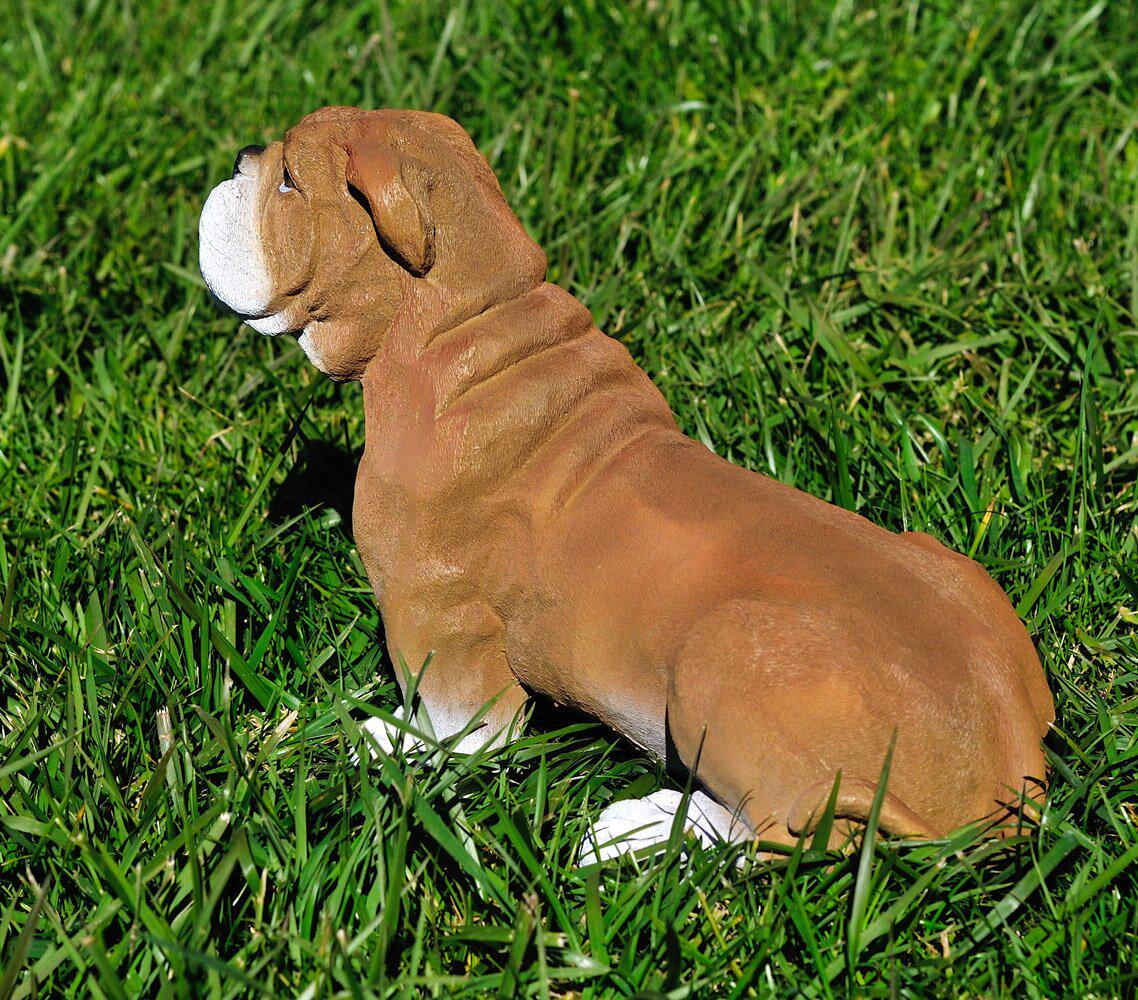 Садовая фигура собака Бульдог сидячий 26 см (814) - фото 4 Садовая фигура собака Бульдог сидячий 26 см (814) - фото 4