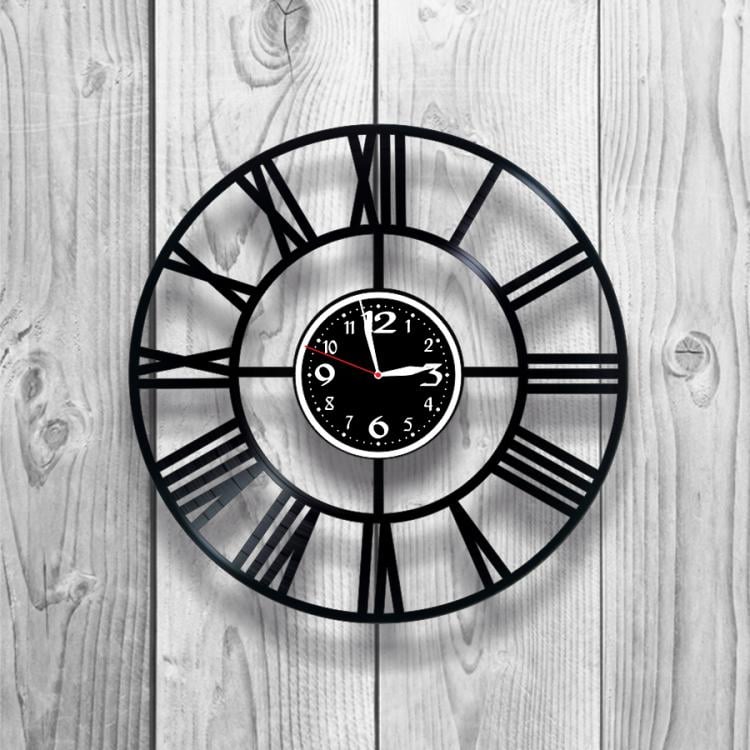 Часы настенные Лофт-винтаж 0123 из виниловой пластинки