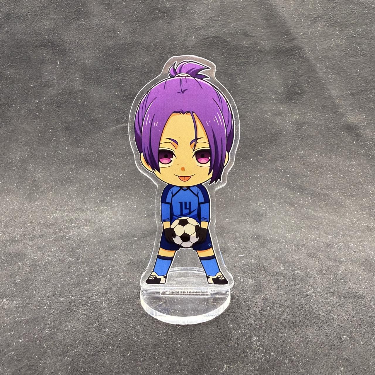 Фигурка коллекционная акриловая Chibi Аниме Blue Lock Рео Микаге 10 см (2536622354)
