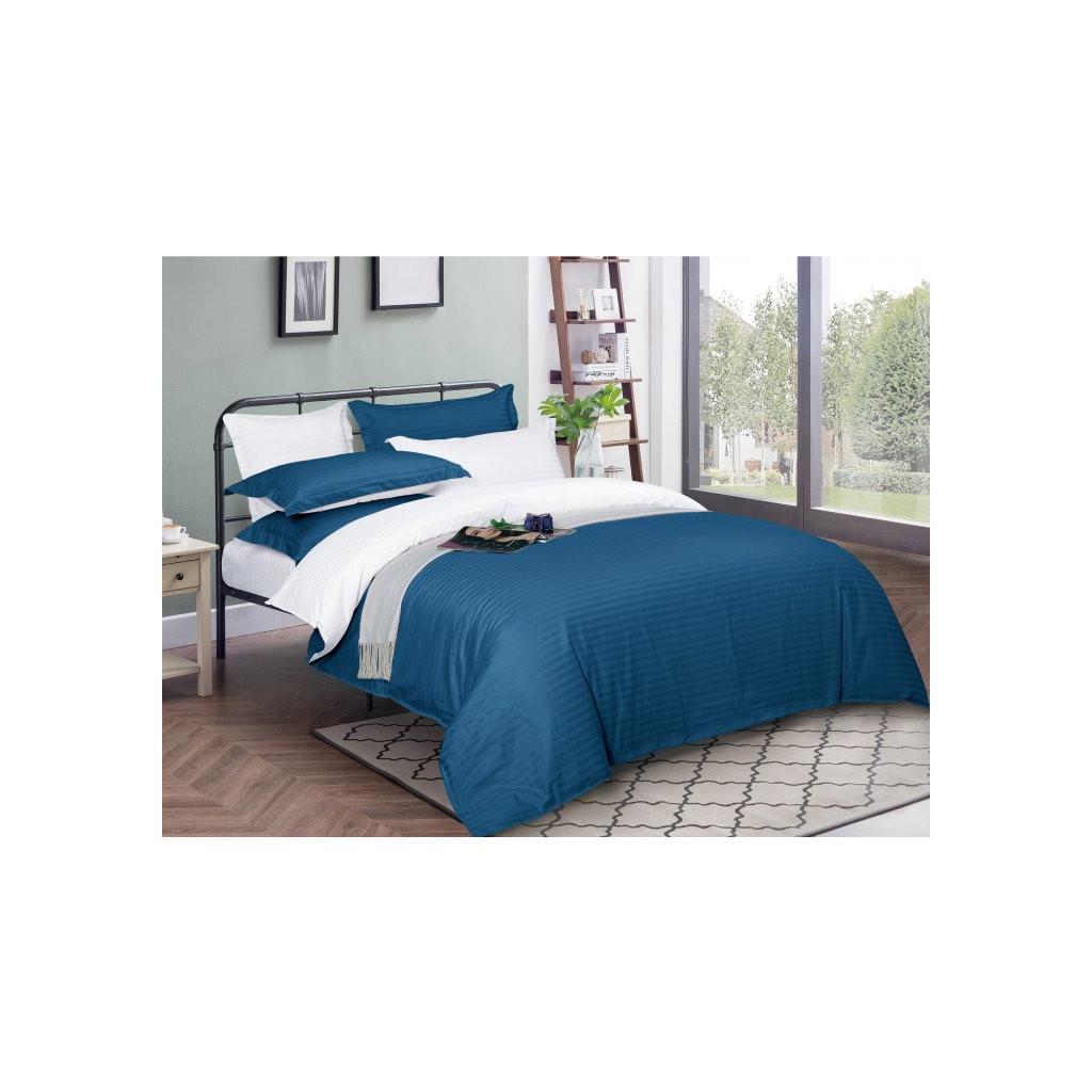 Комплект постельного белья MirSon Satin-Stripe 30-0019+30-0001 Fatima 200х220 см евро (2200005264508)